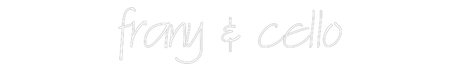Individuelles Neon: frany & cello