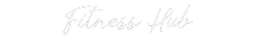 Individuelles Neon: Fitness Hub
