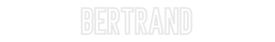 Individuelles Neon: BERTRAND