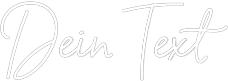 Individuelles Neon: Dein Text