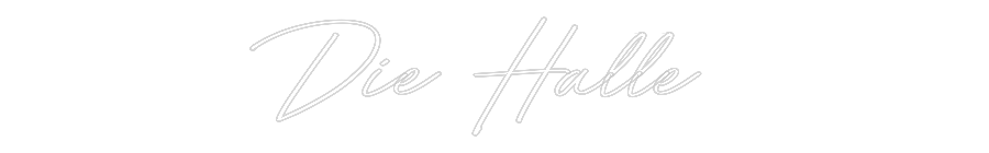 Individuelles Neon: Die Halle