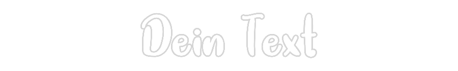 Individuelles Neon: Dein Text