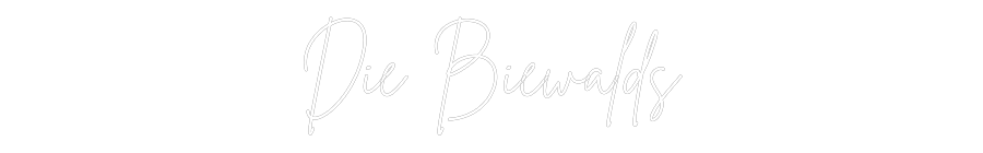 Individuelles Neon: Die Biewalds