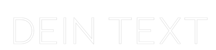 Individuelles Neon: Dein Text