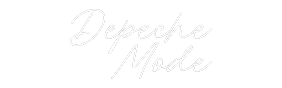 Individuelles Neon: Depeche
Mode