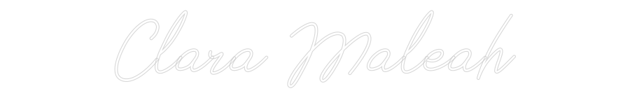 Individuelles Neon: Clara Maleah