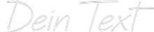 Individuelles Neon: Dein Text
