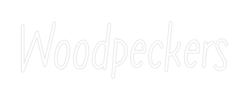 Individuelles Neon: Woodpeckers