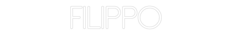 Individuelles Neon: Filippo
