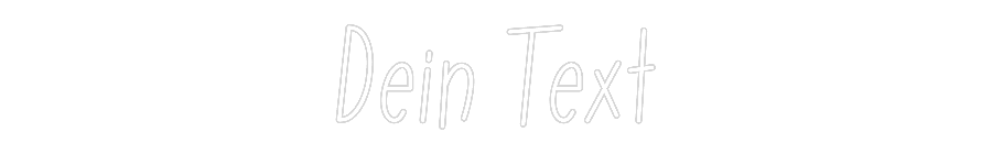 Individuelles Neon: Dein Text