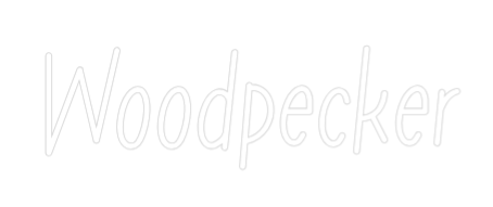 Individuelles Neon: Woodpecker