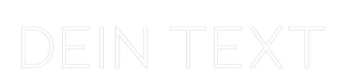 Individuelles Neon: Dein Text