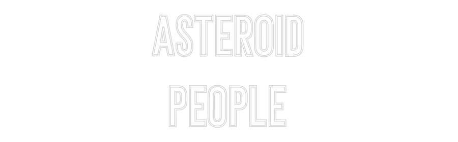 Individuelles Neon: Asteroid
Peo...