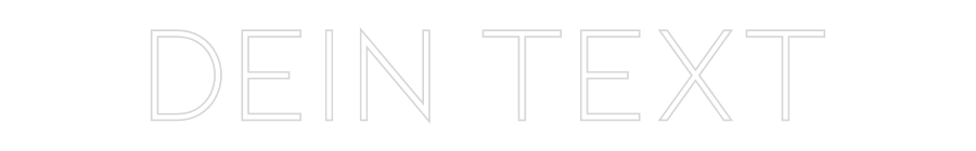 Individuelles Neon: Dein Text