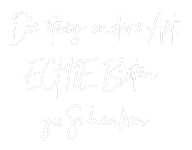 Individuelles Neon: Die etwas and...