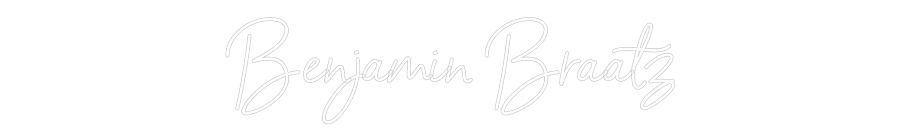 Individuelles Neon: Benjamin Braatz