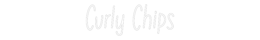 Individuelles Neon: Curly Chips