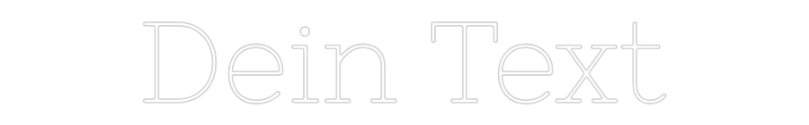Individuelles Neon: Dein Text