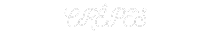 Individuelles Neon: CRÊPES
