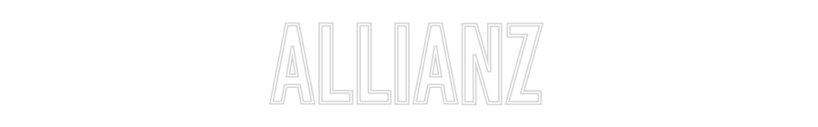 Individuelles Neon: ALLIANZ