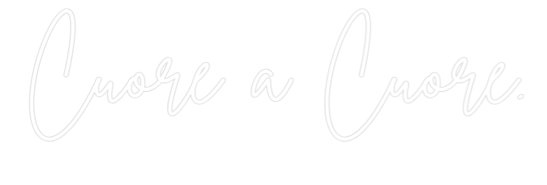 Individuelles Neon: Cuore a Cuore.