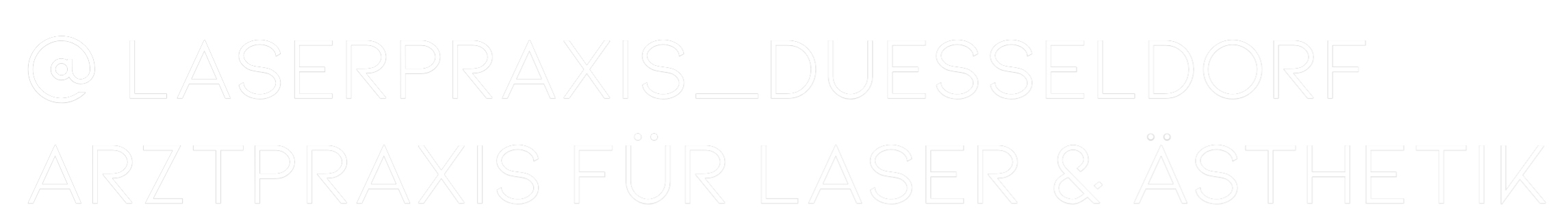 Individuelles Neon: @ laserpraxis...