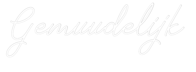 Individuelles Neon: Gemuudelijk