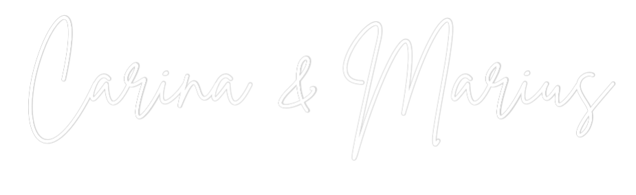 Individuelles Neon: Carina & Marius