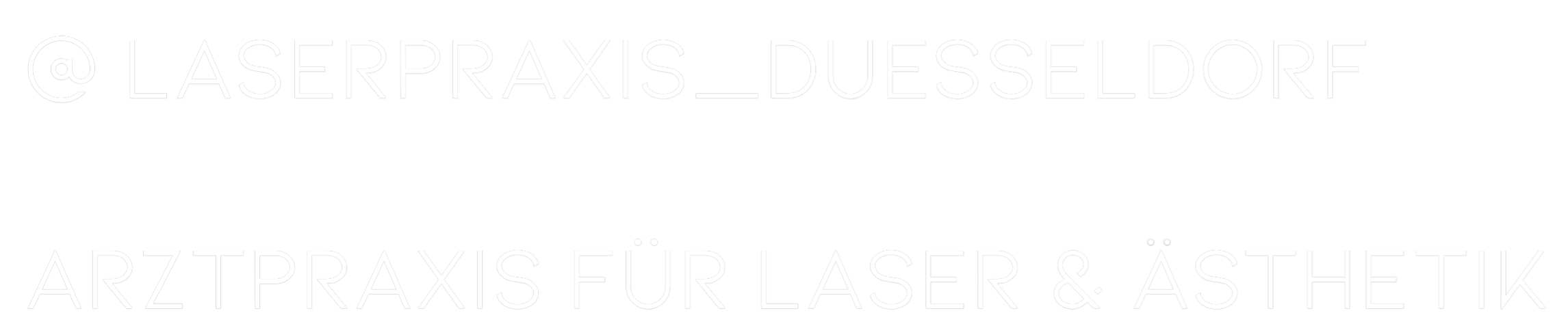 Individuelles Neon: @ laserpraxis...