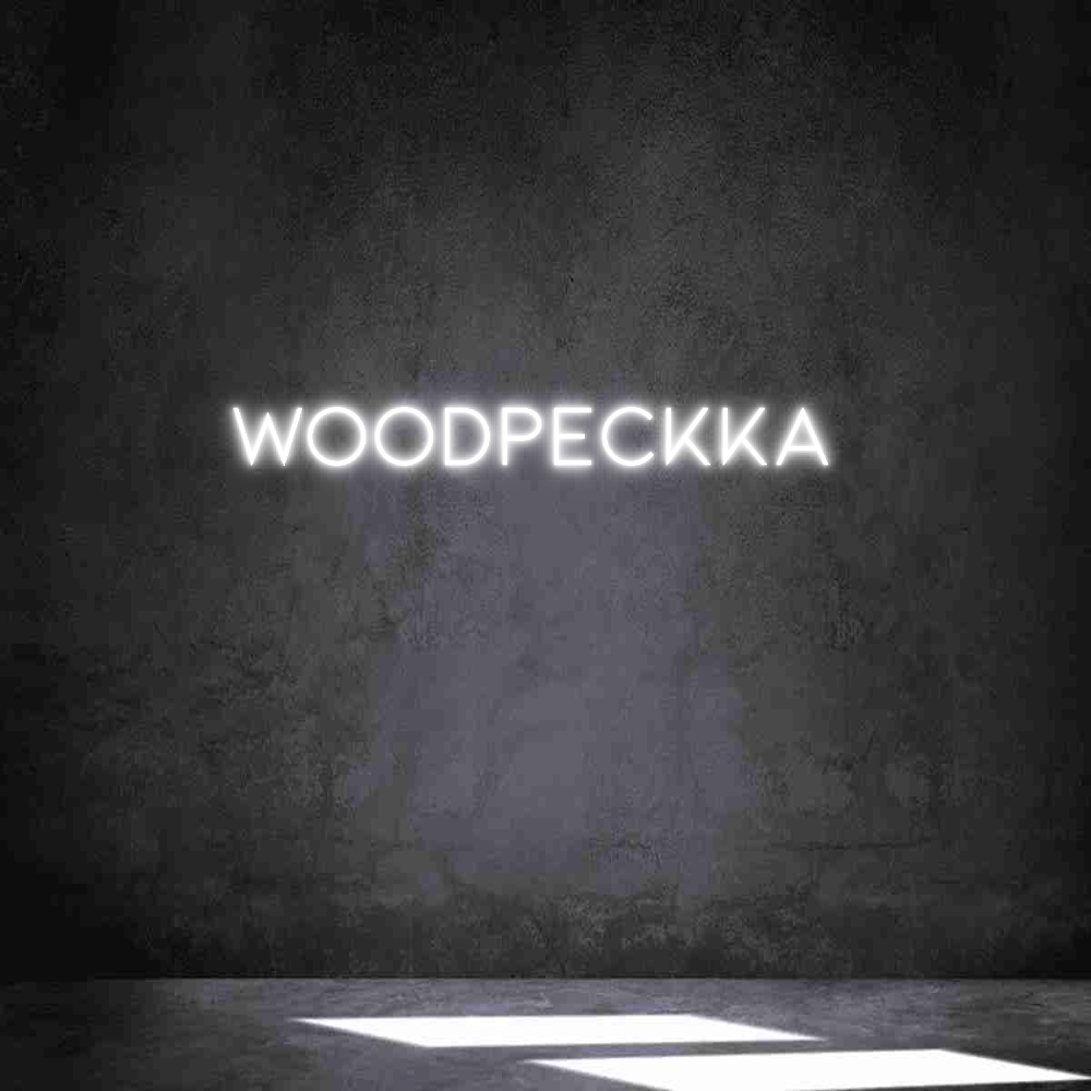 Individuelles Neon: WOODPECKKA