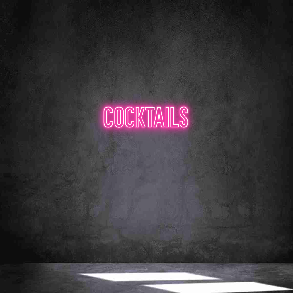 Individuelles Neon: COCKTAILS