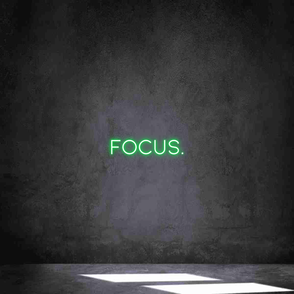 Individuelles Neon: Focus.