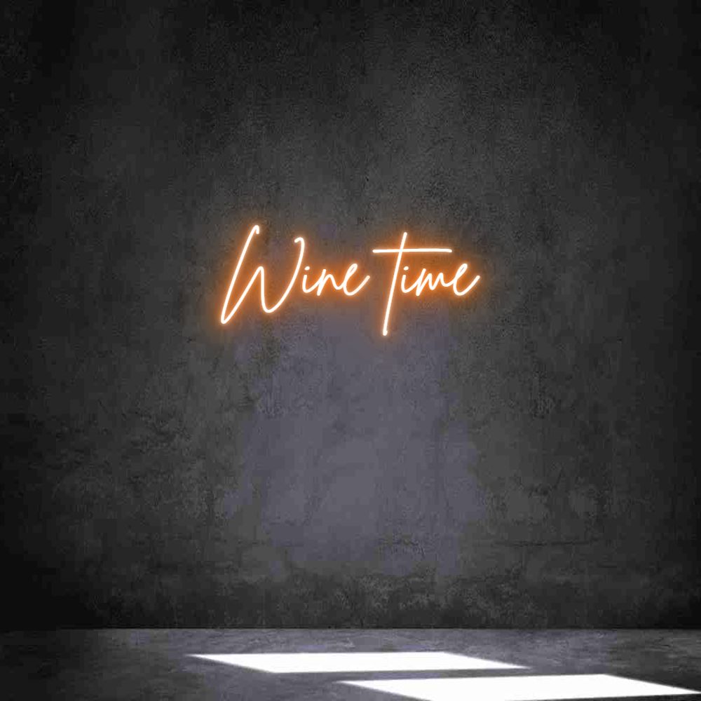 Individuelles Neon: Wine time