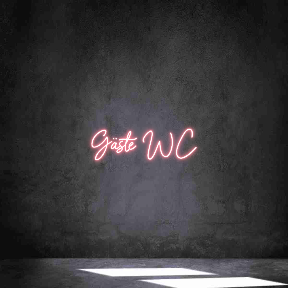 Individuelles Neon: Gäste WC