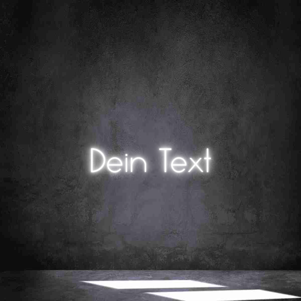 Individuelles Neon: Dein Text