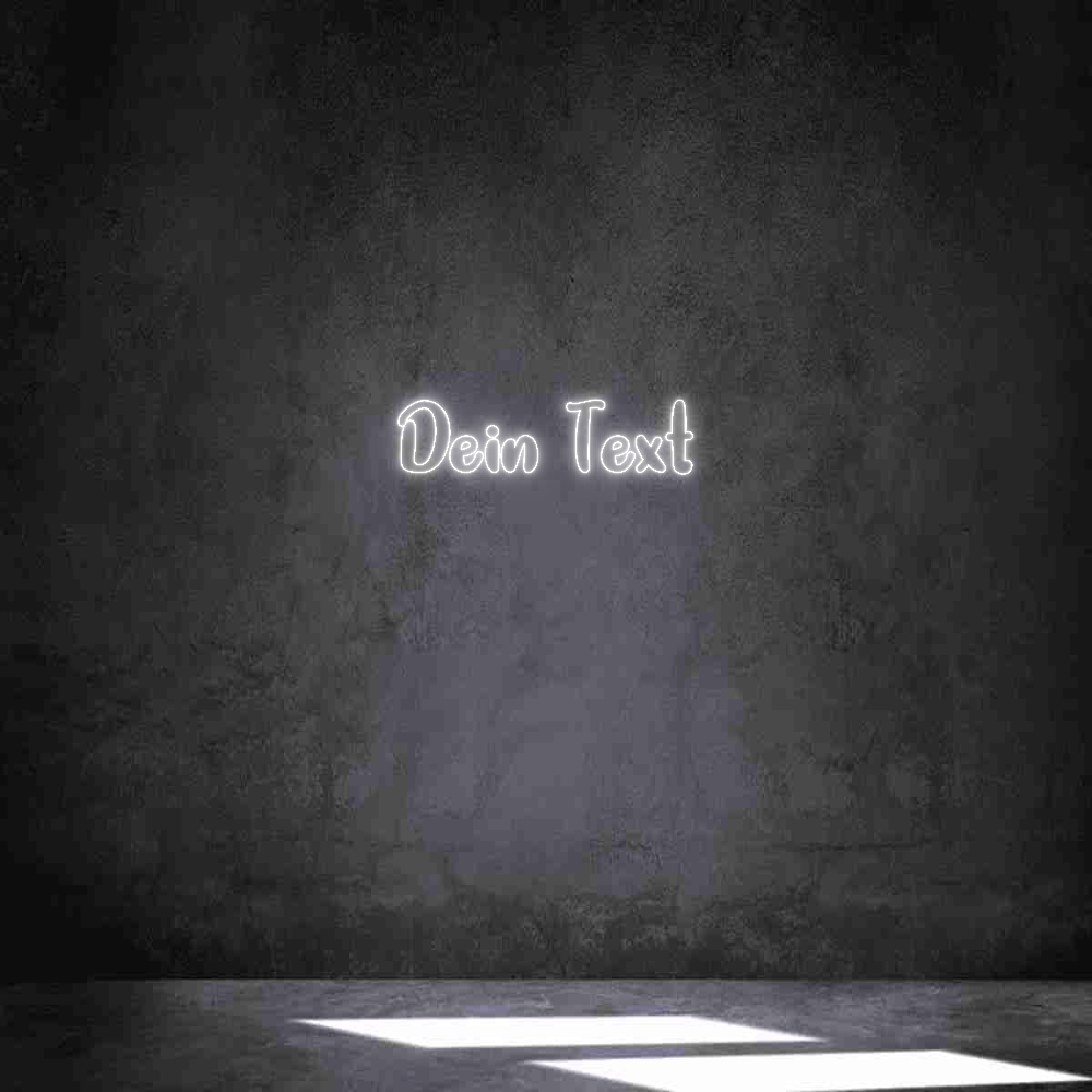 Individuelles Neon: Dein Text