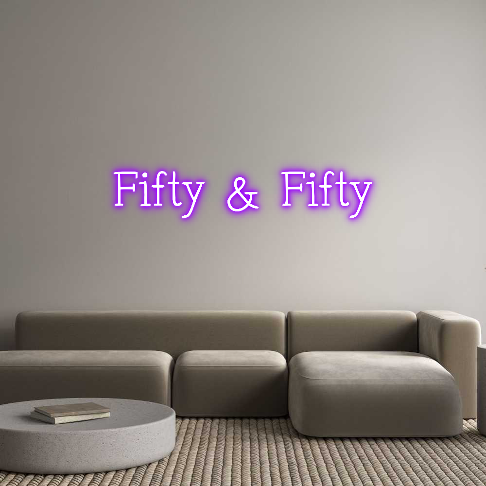 Individuelles Neon: Fifty & Fifty