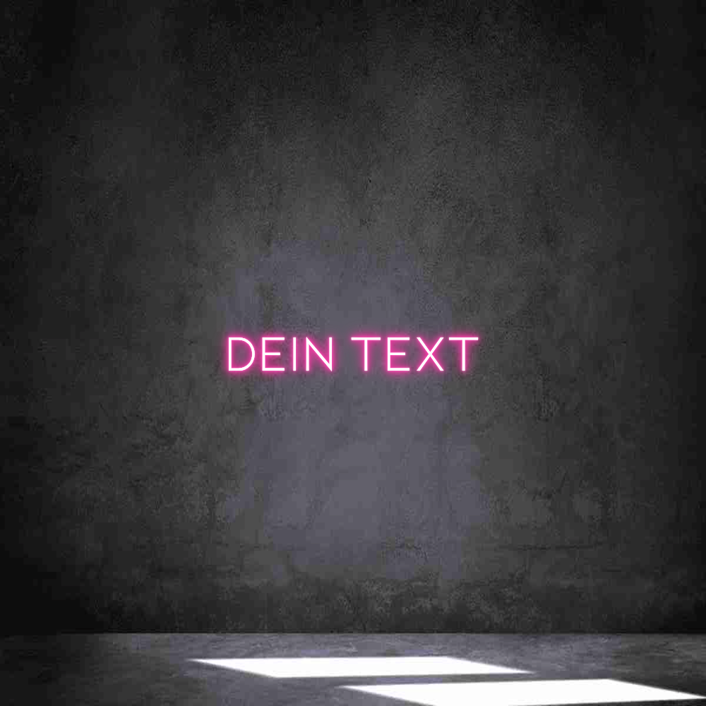 Individuelles Neon: Dein Text