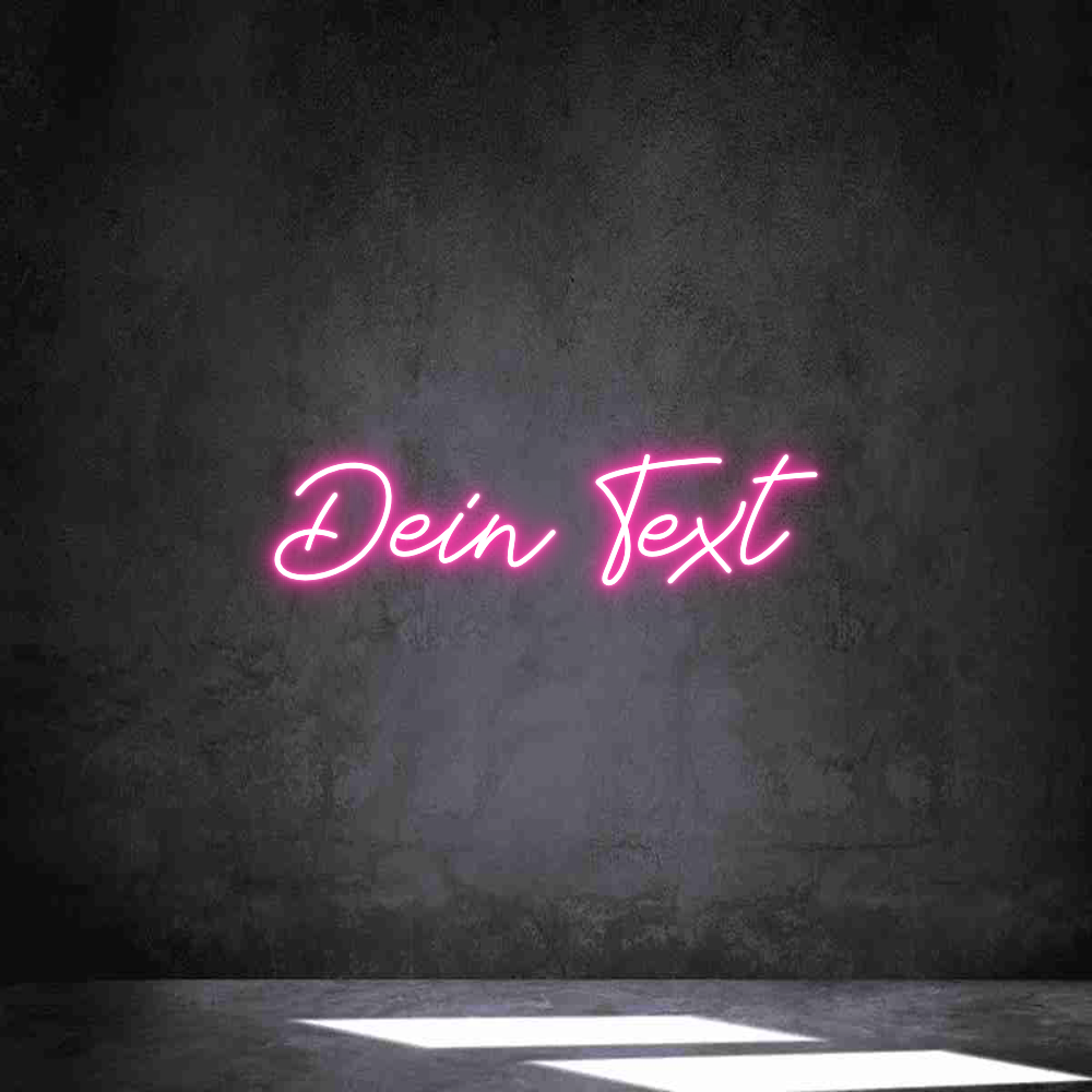 Individuelles Neon: Dein Text