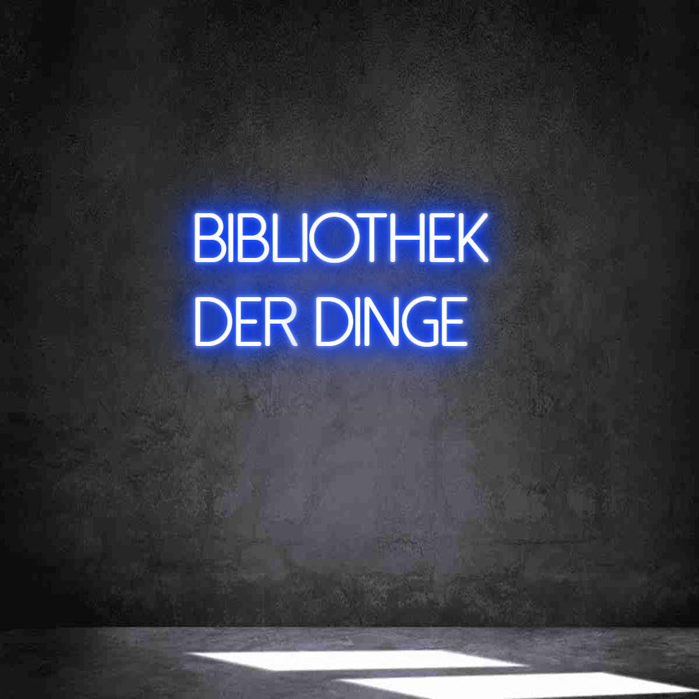 Individuelles Neon: Bibliothek 
...