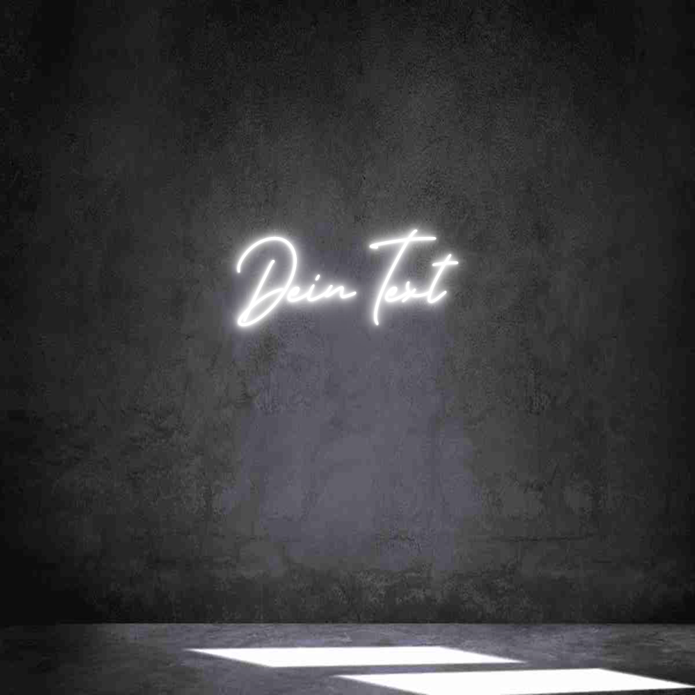 Individuelles Neon: Dein Text