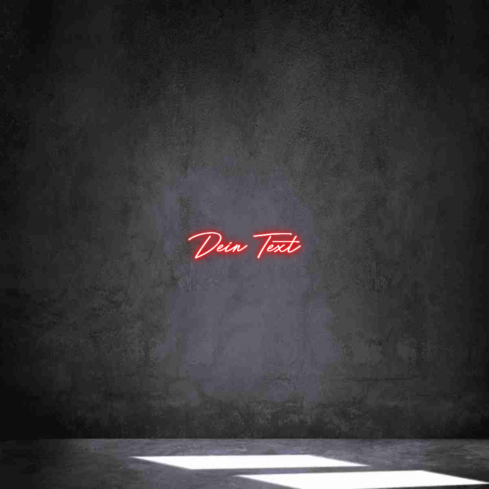 Individuelles Neon: Dein Text