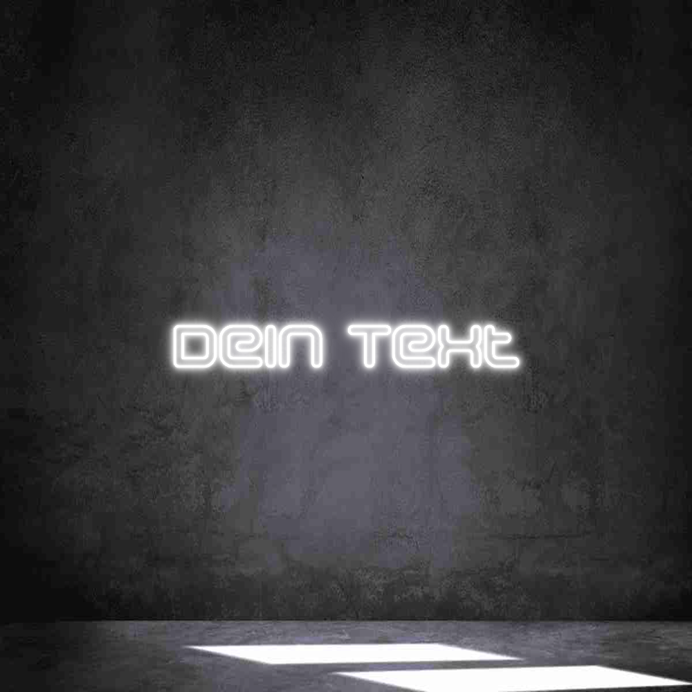 Individuelles Neon: Dein Text