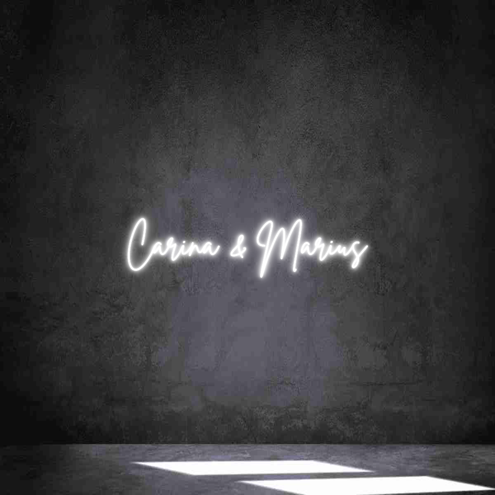 Individuelles Neon: Carina & Marius