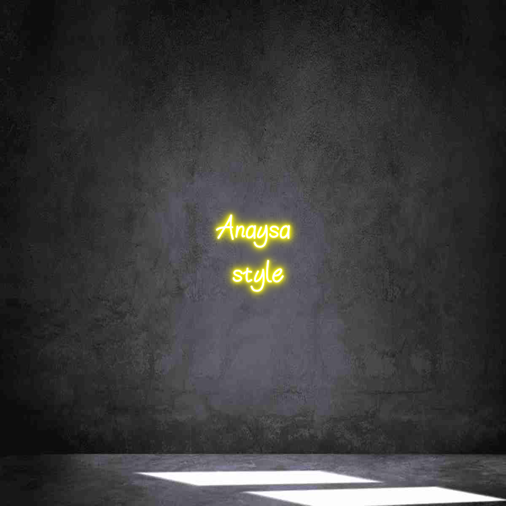 Individuelles Neon: Anaysa 
style