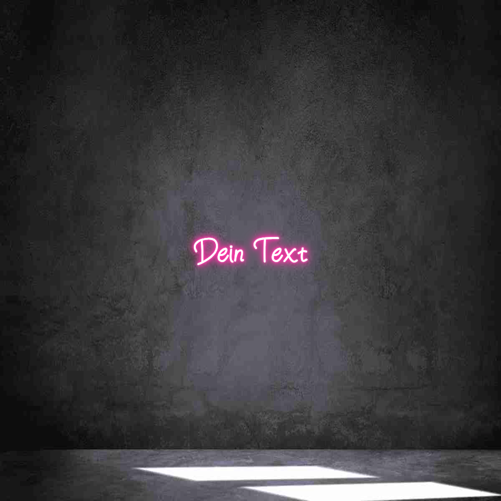 Individuelles Neon: Dein Text