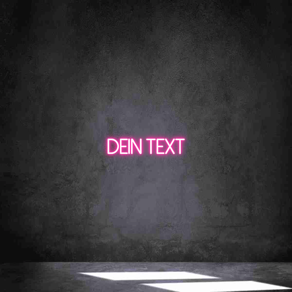 Individuelles Neon: Dein Text