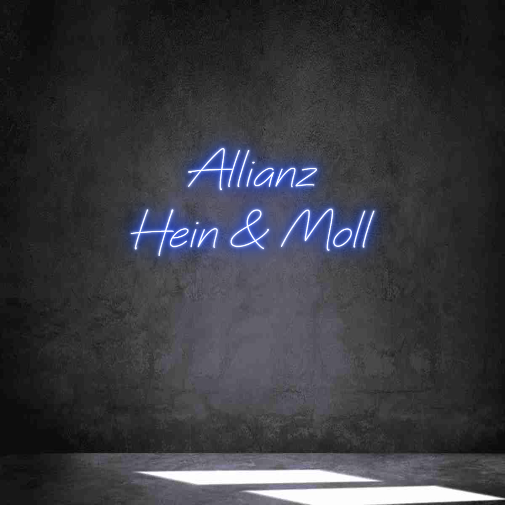 Individuelles Neon: Allianz
Hein...