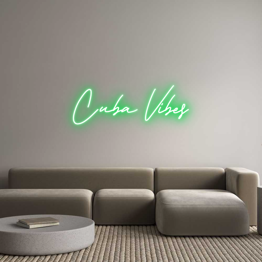 Individuelles Neon: Cuba Vibes