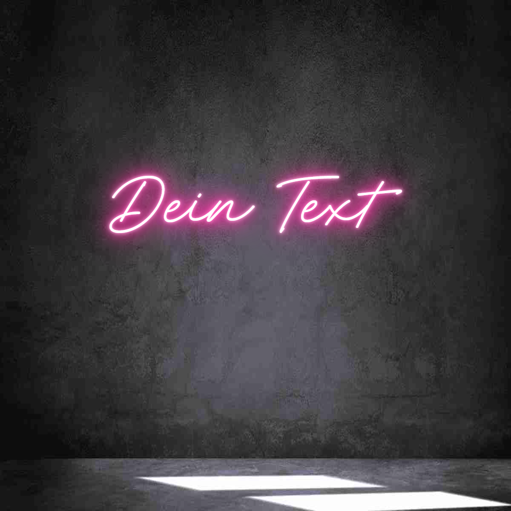 Individuelles Neon: Dein Text